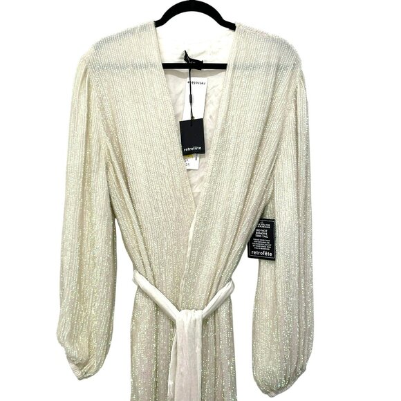 Retrofete Gabrielle Robe Sequin Dress Medium NEW - Picture 5 of 9